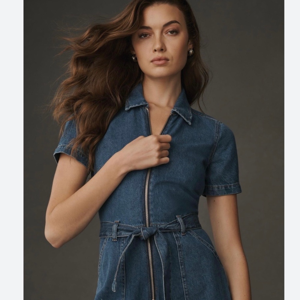 Reformation denim jumpsuit